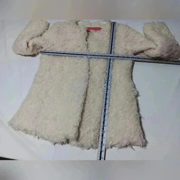 Collection By  Bernardo Off White Fuzzy Teddy Jacket. Size S - Picture 3 of 8